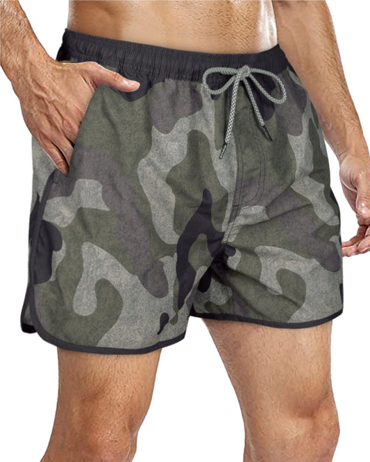 Traje de baño Hombre - Diseño estampado camuflaje vintage - secado rápido