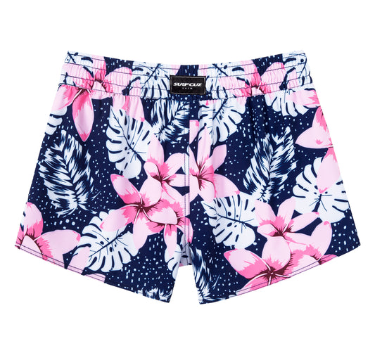 3,5" Board Short Mujer Diseño Flores Tropicales - Secado Rápido