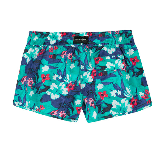 2,5" Board Short Mujer Diseño Floral - Secado Rápido